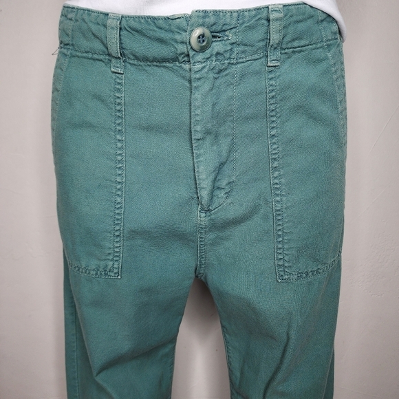 The Great "Ranger" Cropped Relaxed Fit Pants Green Size 27 - Picture 8 of 14